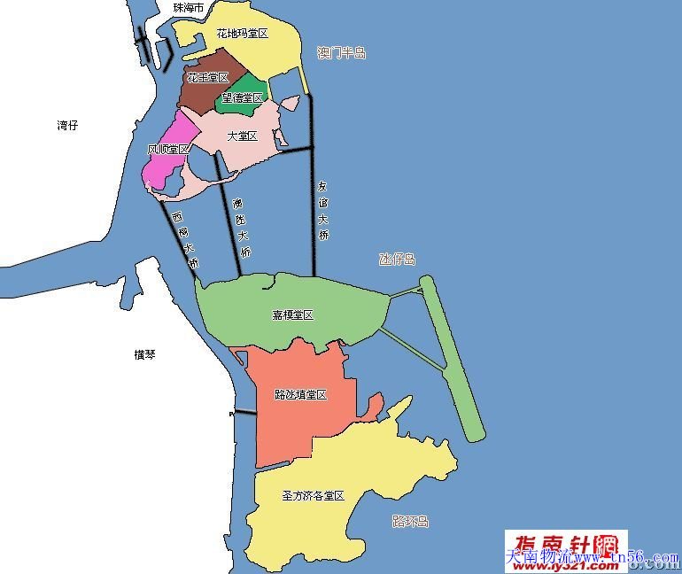 东莞到澳门物流舆图